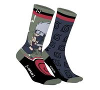 [ X ] Capslab Calzino Uomo Naruto Cotone, 1 Paio di Calzini Fantasy Uomo, Originale ed Edizione Limitata, Nero e Verde, Nero e verde, 40