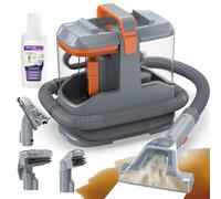 X-cotec Lavatappeti 450W 13kPa, Lava Tappezzeria e Aspira per Divano, Tappeti e Auto, con 3 Spazzole e Sistema a Doppio Serbatoio Autopulente, Portatile Leggero 2,6kg