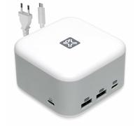 XtremeMac X-Cube Pro USB-C Docking station - Potente hub USB 6 in 1, adattatore USB C per MacBook e laptop, hub USB C da 130 W, USB-A, HDMI 4 K, Ethernet, ideale per la configurazione moderna