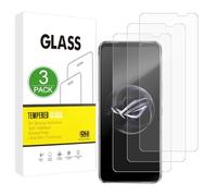 X-Dision Compatibile con Asus Rog Phone 7 Proteggi Schermo, 3 Pezzi [Durezza 9H, Alta Sensibilità, Infrangibile] Alta Definizione 2.5D Pellicola in Vetro Temperato
