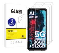 X-Dision Compatibile con Doogee Blade GT/Blade GT Ultra Proteggi Schermo, 3 Pezzi [Durezza 9H, Alta Sensibilità, Infrangibile] Alta Definizione 2.5D Pellicola in Vetro Temperato