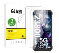 X-Dision Compatibile con Unihertz 8849 Tank 2 Proteggi Schermo, 3 Pezzi [Durezza 9H, Alta Sensibilità, Infrangibile] Alta Definizione 2.5D Pellicola in Vetro Temperato