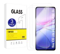 X-Dision Compatibile con Vivo V30 Lite 4G /V40 SE 5G Proteggi Schermo, 3 Pezzi [Durezza 9H, Alta Sensibilità, Infrangibile] Alta Definizione 2.5D Pellicola in Vetro Temperato