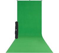 X Drop Wrinkle Resistant Backdrop Kit Green Screen Sweep (5' x 12') (D231511)