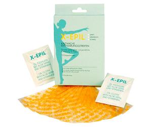 X-Epil Strisce depilatorie a cera fredda 12 strisce doppie per il viso