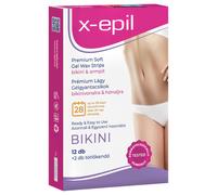X-Epil - strisce depilatorie pronte all’uso 12 pezzi - bikini/ascelle