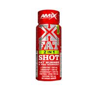 X Fat 2 in 1 Shot Fat Burner e Pre Workout Frutta, 60 ml