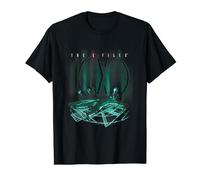 X-Files Alien Human Experiment Test Neon Big Chest Poster Maglietta