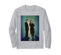 X-Files David Duchovny Gillian Anderson Di Michael Grecco Maglia a Manica