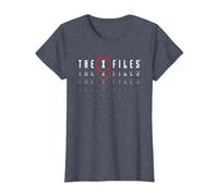 X-Files Logo Ripetuto Maglietta, Donna, Pervinca, L