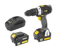 X-FIT PACK 'BIG WORK' 3 macchine 18V + 2 batterie 18V 3.0Ah: Trapano / Avvitatore + Martello Perfo + Smerigliatrice angolare