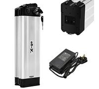 X-go Batteria Ebike 48V 36V / 13AH 10AH con Caricatore e Cavo di Scarica 2 Pin/4 Pin per Motore 200W 250W 350W 500W 750W (2-Pin 36V 10AH (50-750W))