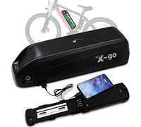 X-go Ebike Battery 48V 13AH 4 pin Batteria per Bici Elettrica agli ioni di Litio con Caricatore e Scheda di Protezione BMS, Porta USB, Batteria E-Bike per Motore 250W 350W 500W 700W 1000W