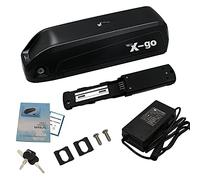 X-go Hailong 3 Batteria Ebike 48V 13AH 4Pin per 150W -1000W Motore, Vari Tipi Batteria per E-bike, con Caricatore e Serrature Sicurezza