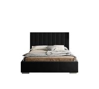 X-Group4th Seelloo Luxus Pola - Letto imbottito di alta qualità, 200 x 200 cm, 219 x 219 x 102 cm, colore: Nero