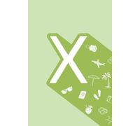 X: Initial Monogram Personal Letter alphabet Journal, Pastel color, Vacay mode on, Personalized Lined Notebook For Kids, Boys and Girls, Men and Women ... Soft Cover Diary, 120 Pages, size 6x9 inch.