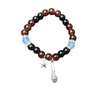 X-Institute 1/2 pezzi perline multicolori braccialetti elasticizzati braccialetti abbinati colorati perline catene a mano coppia catena da polso gioielli occasione, Misura unica, come descritto