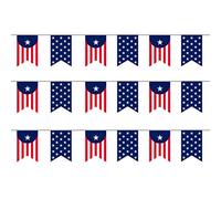 X-Institute 25 pz/stringa appeso per il giorno dell'indipendenza degli Stati Uniti Stella Bunting Patriottico 4 di luglio decorazione della decorazione del partito