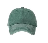 X-Institute Cappello da baseball semplice per attività all'aria aperta con tessuto lavato e tesa larga per protezioni solari uomo donna copricapo unisex sport all'aperto, Nero verde, Taglia unica