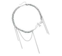 X-Institute Collana alla moda a catena con uccellini a strati per le donne | Lunghezza regolabile, ciondolo a forma di uccello volante, comodo accessorio per clavicola da donna, abbigliamento quotidiano