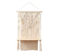 X-Institute Scaffale intrecciato a mano da appendere alla parete, mensole in legno per matrimoni, feste, camera da letto, decorazione per la casa