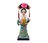 X-Institute Statue Tradizionale Delle Bambole Cinesi Con Facce Pechine Pechine Figurina Per Tavolo Da Casa E Decori Degli Scaffali Del Libro Dono Ornamenti Artigianali Tradizionali