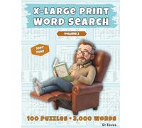 X-Large Print Word Search - Volume 2: 100 Puzzles, 3,000 Words, Extra Large 20 Point Font, Easy to Read Word Find Puzzle Book with Solutions for Adults