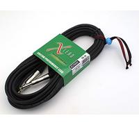 X-LEAD IC70GD100BK serie GOLD, cavo per strumenti professionale, per Chitarra/Basso/Tastiere - Jack to Jack - connettori originali INCO - (10 m, nero) - MADE IN ITALY by INCO