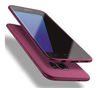 X-level Cover Compatibile con Samsung Galaxy S7 Edge, Custodia Silicone Ultra Slim Sottile e Anti-Graffio Protezione in Morbida Case per Samsung Galaxy S7 Edge 5G-Vino Rosso