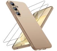 X-level Cover per Samsung Galaxy S25, Silicone Ultra Sottile e Anti-Graffio Protezione in Morbida TPU, Phone Case Ultra Slim Custodia per Samsung Galaxy S25 Anti Scivolo- Oro