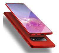 X-level Cover per Samsung S10 Plus, Custodia Protezione in Morbida Silicone TPU, Ultra Sottile e Anti-Graffio, Cover Ultra Slim per Samsung Galaxy S10 Plus Anti Scivolo - Rosso
