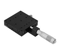X Linear Stage, X Micrometro Piattaforma a spostamento manuale Fine-Tuning Cross Roller Fasi lineari 80 * 80mm
