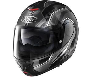 X-lite X-1005 Ultra Carbon Alchemix N-Com Casco, nero/grigio, Taglia XXL (64)