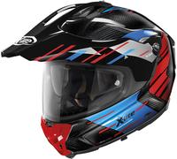 X-Lite X-552 Ultra Carbon Waypoint N-Com Casco, nero/rosso/blu, Taglia M (58)