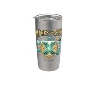 X Marks The Spot Adventure attende il tesoro digitale nautico Bicchiere termico in acciaio inox doppia parete