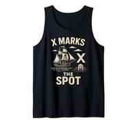 X Marks the Spot - Pirate Gym Workout Treasure Fitness Caccia Canotta
