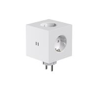 x Martinelli Luce Square 2 Socket Bianco Opale