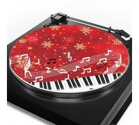 X-Mas Music - Tappetino in feltro per tastiera di pianoforte, riduce le vibrazioni per una migliore chiarezza del suono, antistatico, lavorato con precisione, compatibile con giradischi da 12"