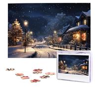 X-mas Snowing Jigsaw Puzzle da 1000 pezzi in legno puzzle personalizzato immagine puzzle puzzle personalizzato per matrimonio adulto