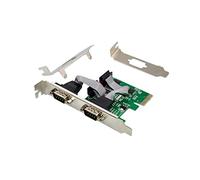 X-Media Dual (2) DB9 Serial/RS232 Port PCI Express (PCIe x1) Scheda adattatore - 16C550/16C552/16C554 e 16C750 UART - Staffa a basso profilo inclusa [XM-PEX-2S]