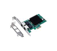 X-MEDIA Scheda di rete Gigabit Ethernet Intel 82575EB Gigabit Ethernet PCI Express PCIe x1 Server Scheda di rete/scheda di rete, compatibile con Windows 10 e Linux [XM-NA3821]