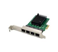 X-MEDIA XM-NA3840 PCI-E 4 porte Quad 10/100/1000Mbps Gigabit Ethernet PCI Express (PCIe x1) Server Scheda di rete/adattatore di rete, chipset Realtek RTL8111F, Windows 11 e Linux supportati
