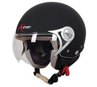 X.ONE ACCESSORI SRL CASCO CASCHI PER SCOOTER MOTO JET SIRIO OMOLAZIONE ECE 22.05 CERTIFICAZIONE EUROPEA (L, NERO)