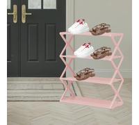 x Organizer per scarpiera a 4 strati, leggero, per ingresso, 42x18,5x49,5 cm