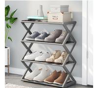 x Organizer per scarpiera a 4 strati, leggero, per ingresso, 42x18,5x49,5 cm