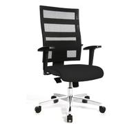 Topstar 959TT200 X-Pander Sedia Girevole di Design con Schienale in Rete, Nero