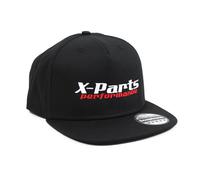 x-Parts Performance Snapback Rapper Cappello Nero Bianco Rosso 5 Pannello Stile