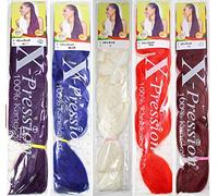 X-pression Ultra Braid Extension per capelli, treccia, 208,3 cm, colori assortiti