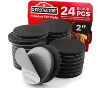 X-PROTECTOR Feltrini Per Mobili - 24 PEZZI 50mm - Feltrino Adesivo - Feltrini Parquet - Tappini Per Gambe Sedia - Feltrino Per Mobili - Proteggi i tuoi pavimenti!