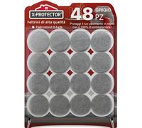 X-PROTECTOR feltrini per mobili - 48 feltrini premium per pavimenti 25 mm - Feltrini per gambe di mobili per pavimenti in legno - Sovrapposizioni di mobili per pavimenti in legno